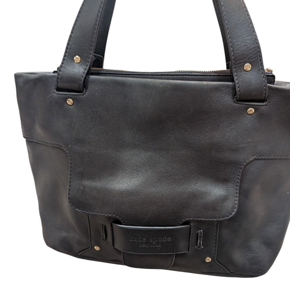 Vintage Kate Spade Savona Black Leather Shoulder Bag